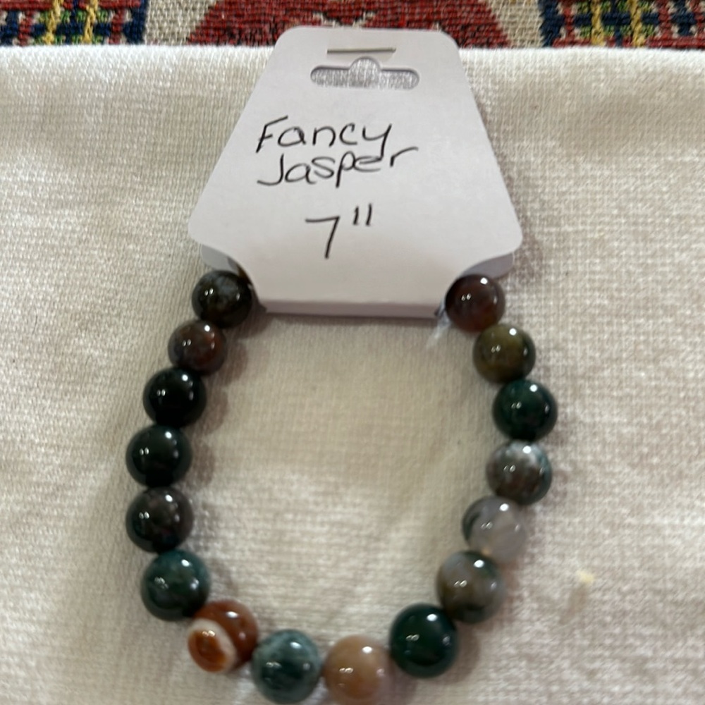 Gorgeous Hand Crafted Fancy Jasper Stretch Bracelet